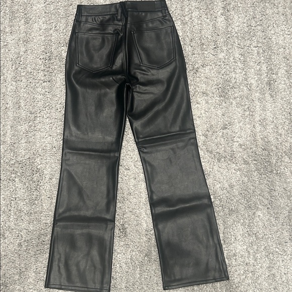 NWOT Pistola Ally High Rise Ankle Boot Faux Leather Jean - Onyx Size 25 - Picture 4 of 6